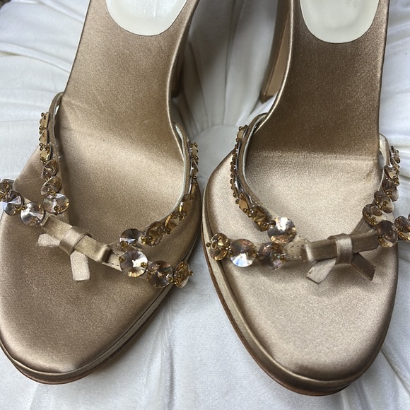 PRADA Satin Crystal Heels - Picture 3 of 11